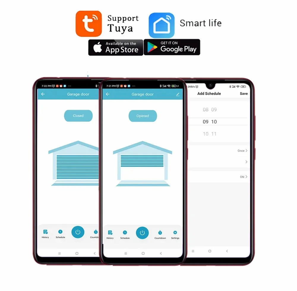Easily add WIFI Smart Garage Door Opener Controller APP Voice Control Intelligent Switch Work With Alexa Echo Google Home Smart Life